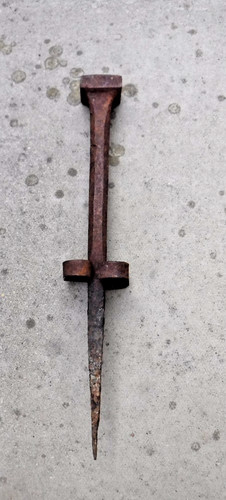 Antique hand forged stake - hand,
