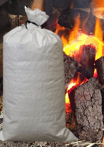 Peat briquette fire burning - fire,