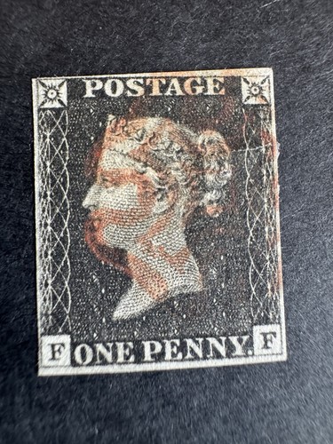 Penny black plate - black, stamp