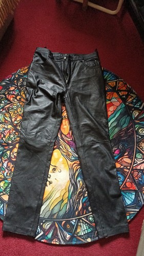 Harley davidson leather - leather, jeans