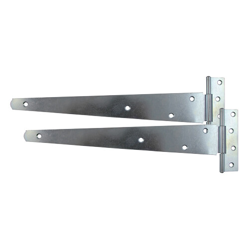 Tee hinges black galvanised - tee,