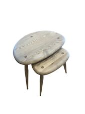 Ercol Collection Pebble Nest of Two Tables in OA Finish   W49cm D34cm RRP £620
