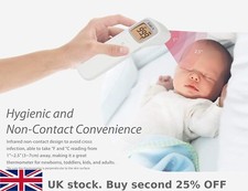 Infrared Digital Thermometer Non-Contact Forehead & Surface Baby/Adult Fast Read