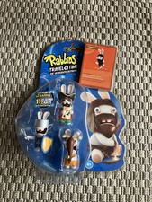 Rabbids Travel In Time 3 Figurines & Playing Cards Ubisoft 2010 Brand New Sealed