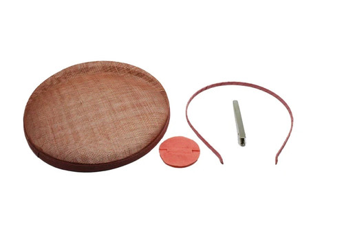 Circular pillbox sinamay - circular,