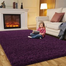 Thick Large Shaggy Rugs Non