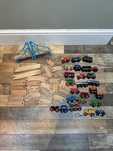 Wooden train track set - set, job