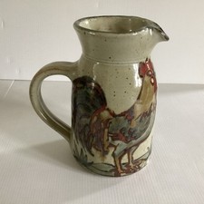 Colin Kellam Totness Studio Pottery Cockerel Chicken Jug Pitcher 17.5cm