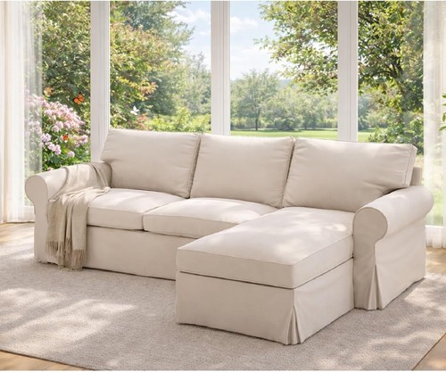 Polyester flax ektorp - flax,