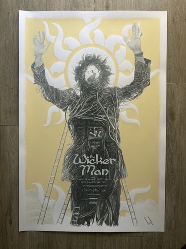 The wicker man screen print - wicker,