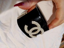 Vintage Chanel Black Resin
