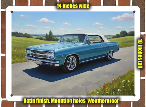Metal sign 1965 - metal,