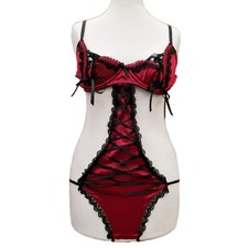 ANN SUMMERS Body Black Red