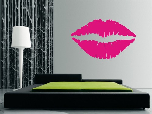 Lips wall art - lips, stickers