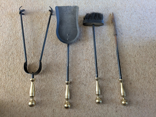 Vintage fireplace companion - fireplace,