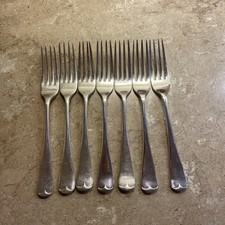 silver plated forks. F.A&co X 6. Starter. Dessert 17.5cm