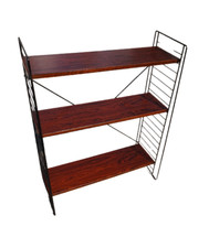 VINTAGE LAMINATED TOMADO DUTCH DESIGN HOLLAND STANDING BOOK SHELF BOOKCASE 1950s