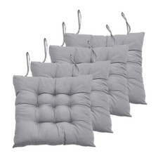 4/8PC Grey Chair Cushions