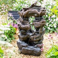 Easy Fountain Sherwood Falls incl LEDs Day & Night Solar Battery Water Feature