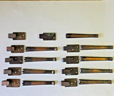 9 Vintage Stair Carpet Runner Copper Metal Clips Grippers Holders