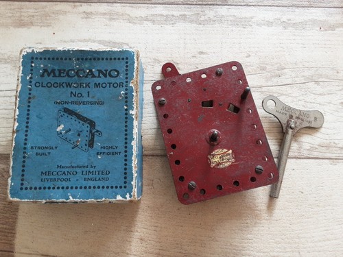 Meccano no1 clockwork motor - clockwork,