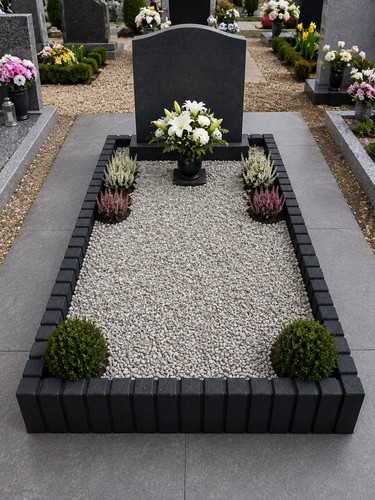 Concrete grave surround - concrete,