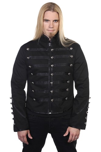 Black military drummer - black,