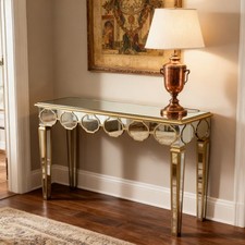 120cm mirrored console - mirrored, table