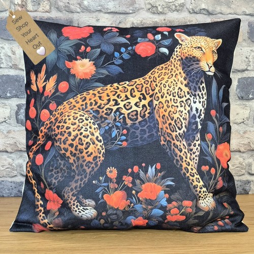 Leopard cushions linen - leopard,