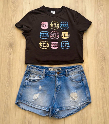 Bershka women black graphic - bershka,