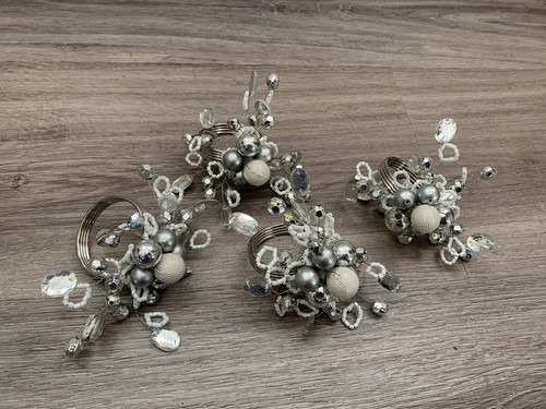 Rachel zoe beaded napkin rings - rachel,