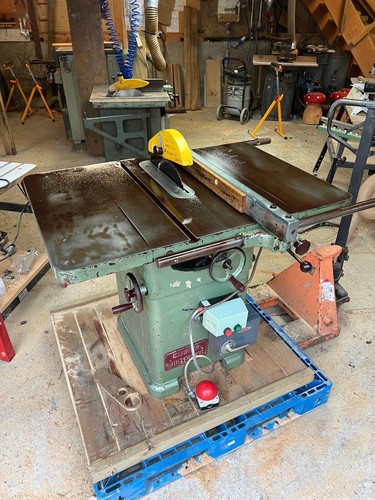 Wadkin bursgreen table - bursgreen, saw
