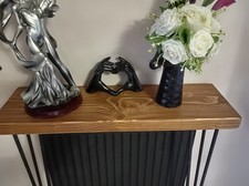 Wooden ,vintage,radiator,floating shelf with free harpins 85cm.