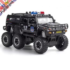 1:32 Alloy Police Lengthen Pickup Car Model Off-road Vehicles With Light Sound b