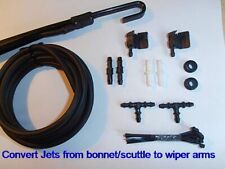 Marine Boat Windscreen Wiper Washer Jets Conversion Kit (Clip to Wiper Arms)