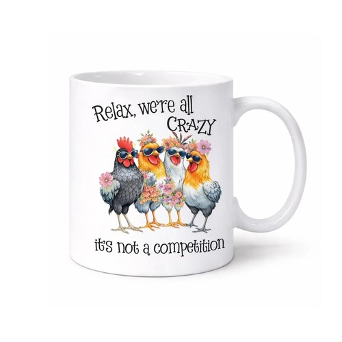 Funny chicken coffee mug - chicken, –