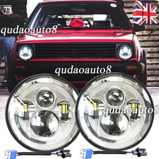 Pair Chrome 7" Inch LED