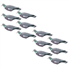 12PC PIGEON SHELL DECOY GARDEN