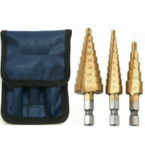 3pcs drill hss steel - 3pcs, titanium