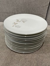 Japanese Noritake China Porcelain Rosay 6216 Pattern Set of 12 Salad Plates