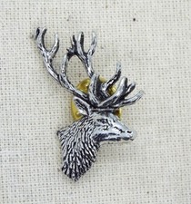 Stag Head Pin Badge (Artisan