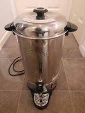 Swan 10-Litre Stainless Steel Catering Tea Urn Hot Water Boiler for Coffee Tea