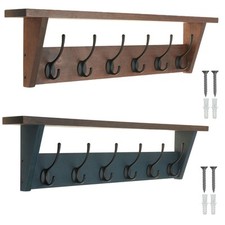 Wall Mounted Coat Rack w/