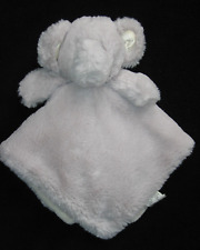 Kellytoy Elephant Security Blanket Baby Lovey Rattle Gray Plush K Luxe Satin Ear
