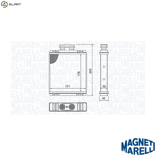 Heat exchanger interior - exchanger,