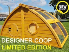 LARGE CHICKEN COOP CHICKEN HOUSE HATCHED HALF MOON HEN HOUSE RABBIT HUTCH