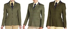 CALDENE CHILDS SILVERDALE TWEED WOOL SHOW HACKING HORSE RIDING SHOWING JACKET