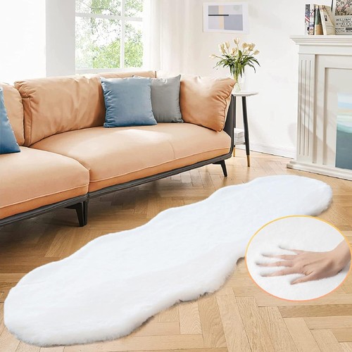Fluffy shaggy rug faux - fluffy,