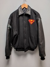 Superman Unisex Black Varsity