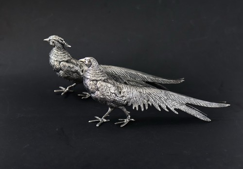 Pair vintage silver - pair, 12”